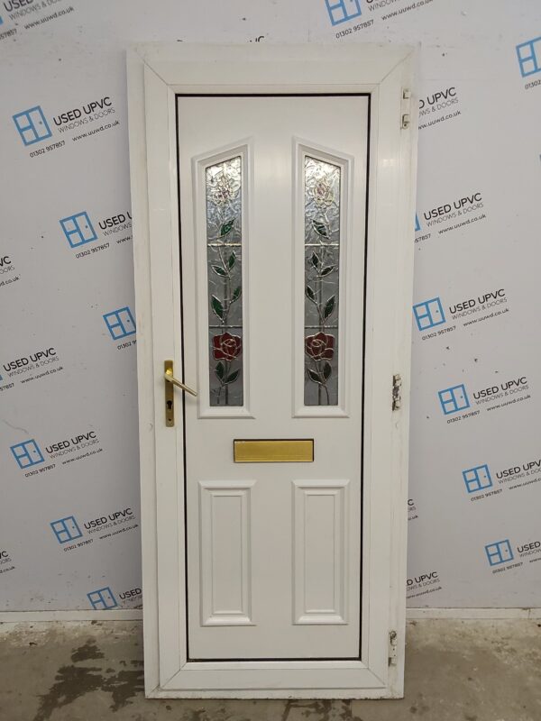 Used White Upvc Front Door 850mm x 2055mm 0537 - Image 2