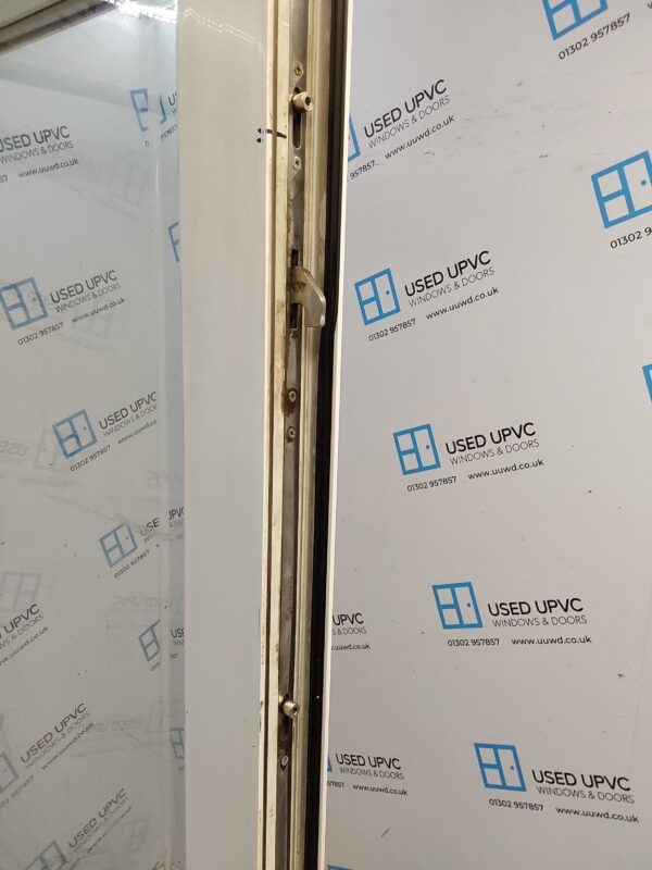 Used White Upvc Back Door 900mm x 2110mm (Reduce To 880mm) 0478 - Image 4