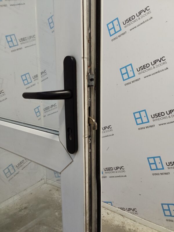 Used White Upvc Back Door 900mm x 2110mm (Reduce To 880mm) 0478 - Image 5