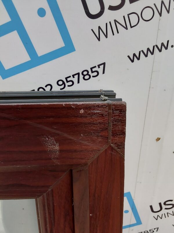 Used Rosewood Upvc Window 665mm x 1310mm C2126 - Image 7