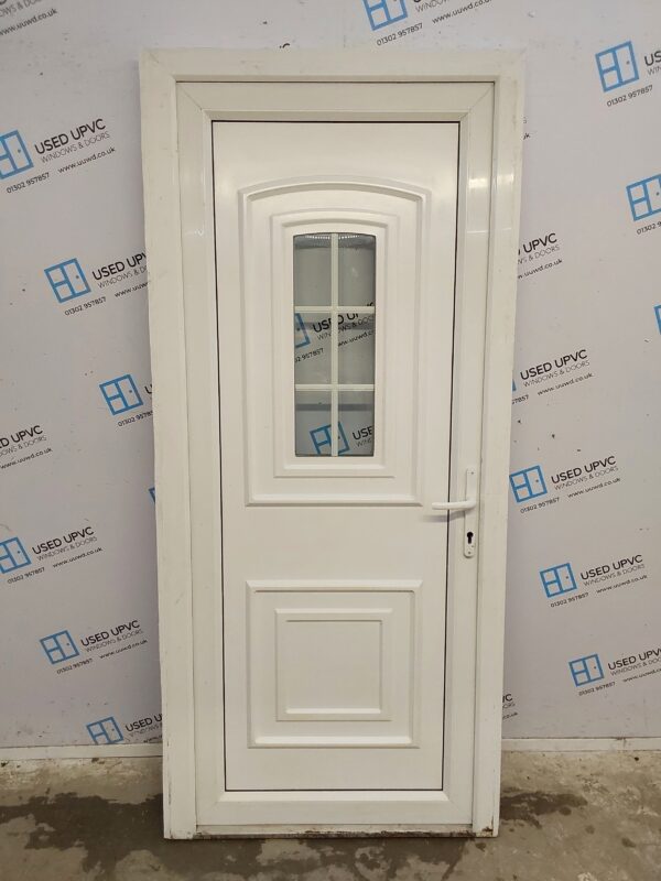 Used White Upvc Back Door (Outwards Opening) 920mm x 2050mm (Reduce To 905mm) 0735 - Image 6