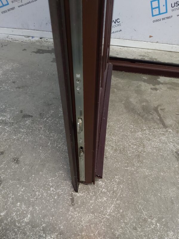 Used Rosewood Upvc Back Door 810mm x 2045mm 0525 - Image 6