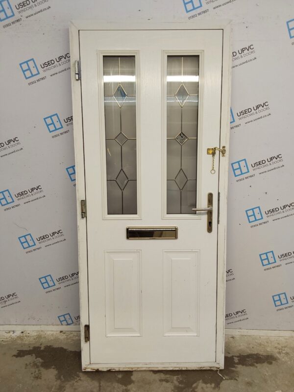 Used Rosewood Composite Front Door 885mm x 2055mm 0186 - Image 2