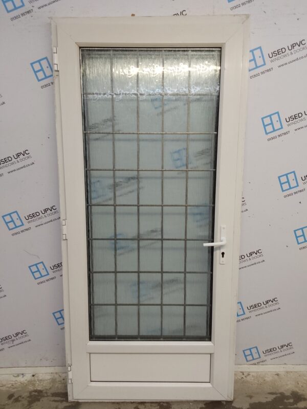 Used White Upvc Back Door 930mm x 2030mm 0353 - Image 2