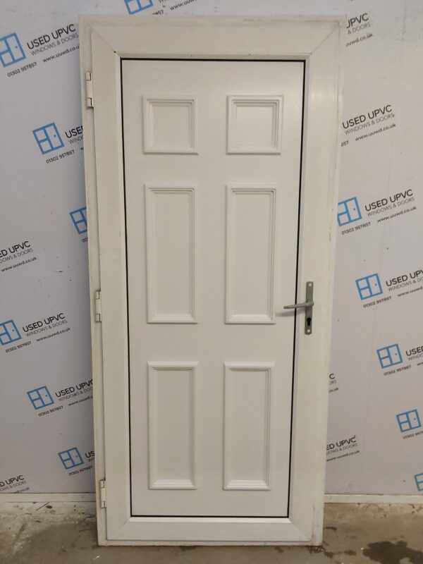 Used White Upvc Back Door 930mm x 2050mm C6041 - Image 2