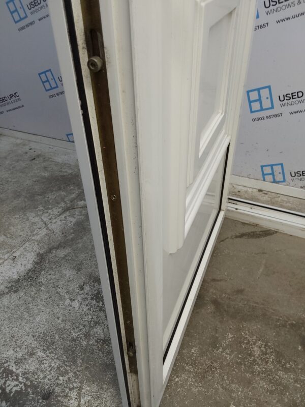 Used White Upvc Front Door 900mm x 2010mm (Reduce To 880mm) C8D62 - Image 7