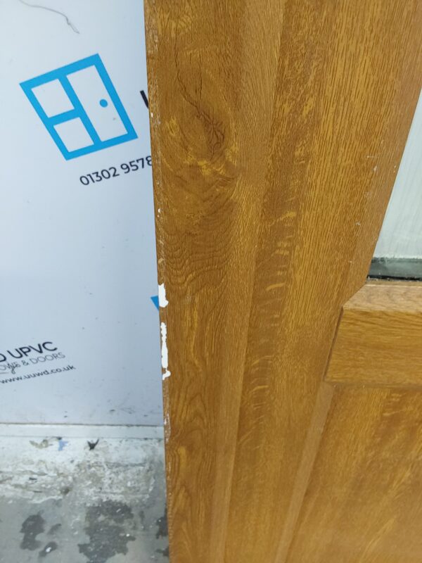 Used Oak Upvc Front Door 875mm x 2025mm 0094 - Image 6