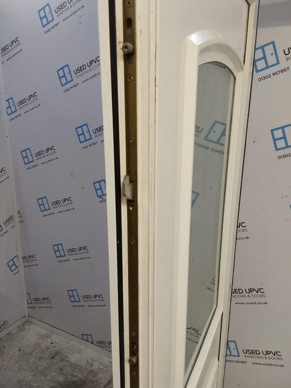 Used White Upvc Back Door 920mm x 2040mm (reduce to 880mm) C9D68 - Image 5