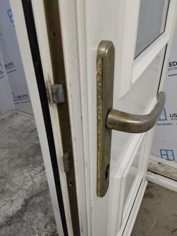 Used White Upvc Back Door 920mm x 2040mm (reduce to 880mm) C9D68 - Image 6