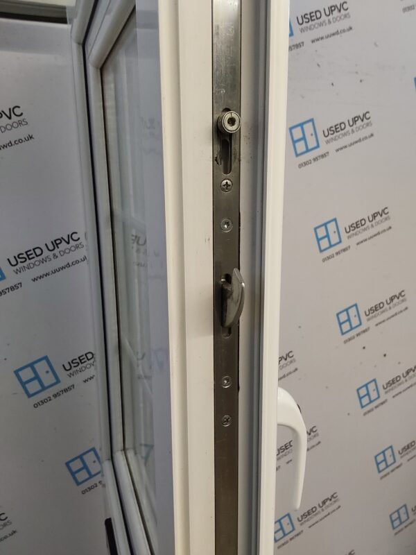 Used White Upvc Front Stable Door 900mm x 2090mm (reduce to 880mm) 0537 - Image 9