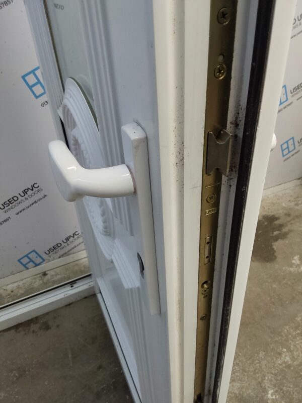 Used White Upvc Back Door 925mm x 2045mm C10D18 - Image 5