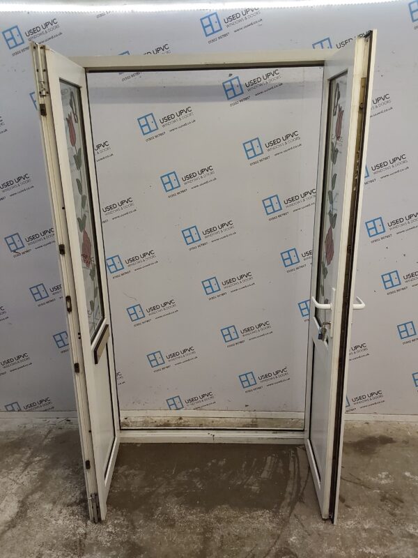 Used White Upvc French Doors 1215mm x 2070mm EA1 - Image 4