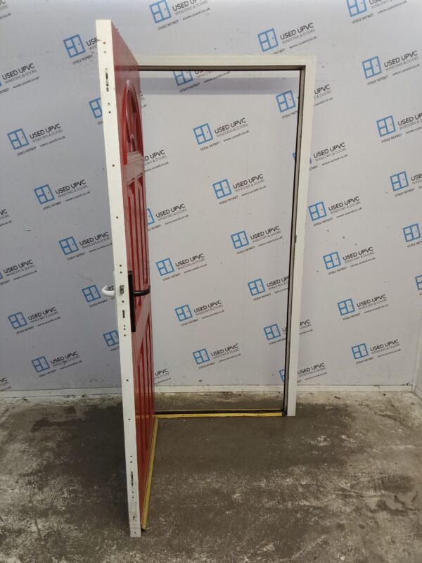 Used Red Composite Back Door 950mm x 2020mm 0453 - Image 3