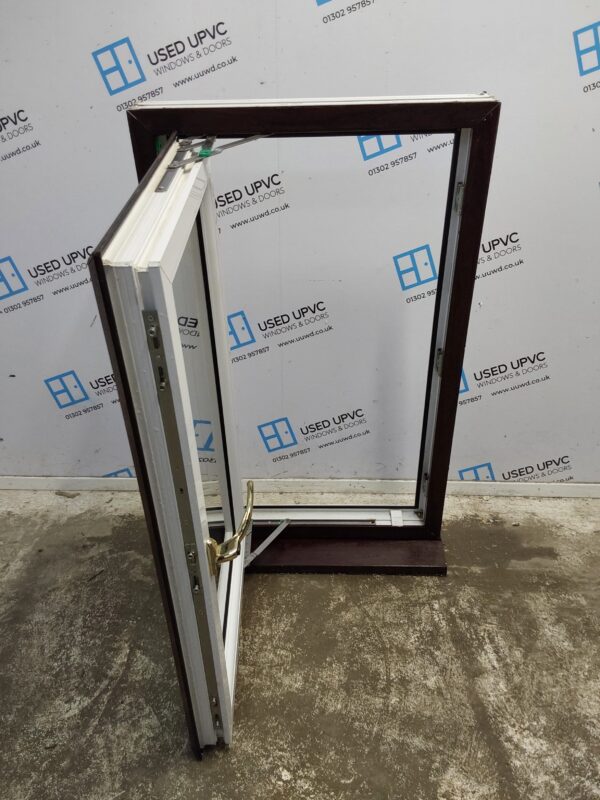 Used Rosewood Upvc Window 615mm x 1035mm C2B068 - Image 2