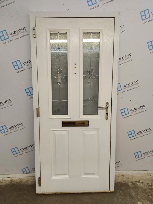 Used Brown Composite Front Door 925mm x 2040mm C7D011 - Image 2