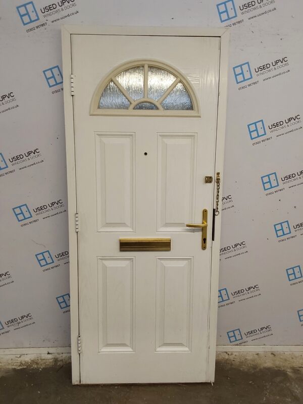 Used White Composite Front Door 875mm x 2060mm C7D023 - Image 2