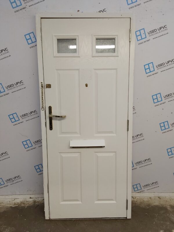 Used White Composite Front Door 895mm x 2030mm C7D031 - Image 2