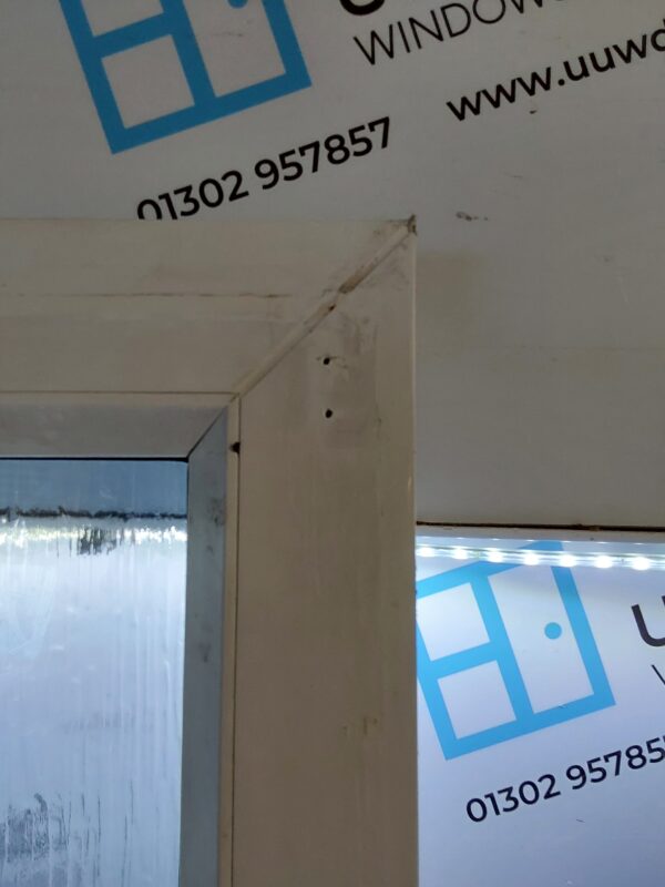 Used White Upvc Back Door And Toplight 805mm x 2400mm (Reduce To 2385mm) 0754 - Image 10