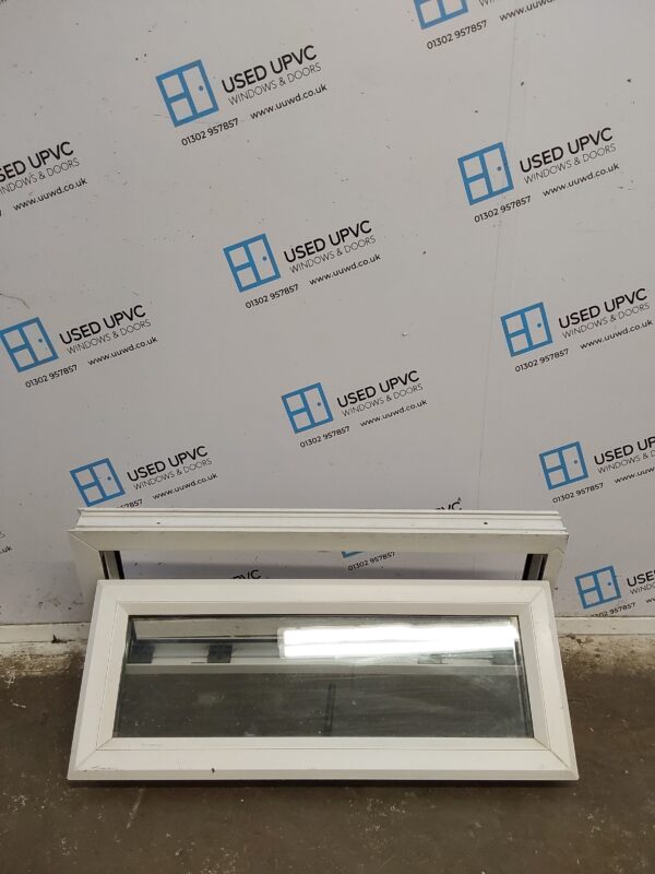 Used White Upvc Window 955mm x 415mm W0356 - Image 2