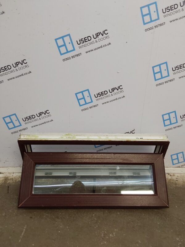 Used Woodgrain Upvc Window 920mm x 365mm W0360 - Image 2