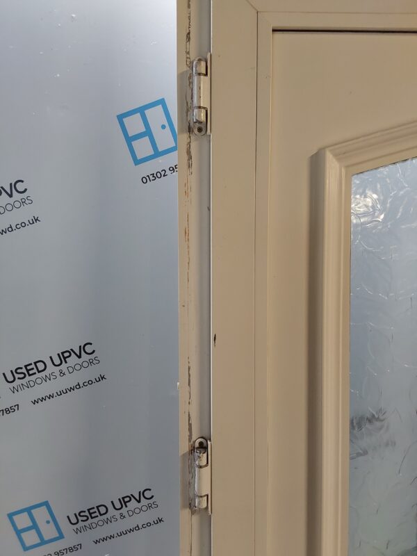 Used White Upvc Back Door And Toplight 925mm x 2430mm (Reduce To 895mm) 0550 - Image 11