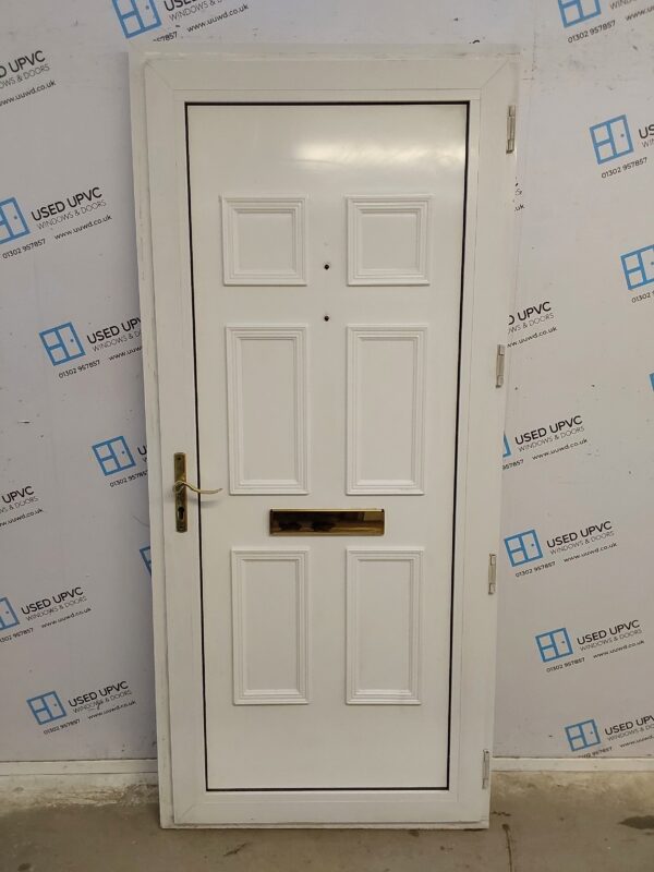 Used White Upvc Front Door 920mm x 2045mm C7D035 - Image 2