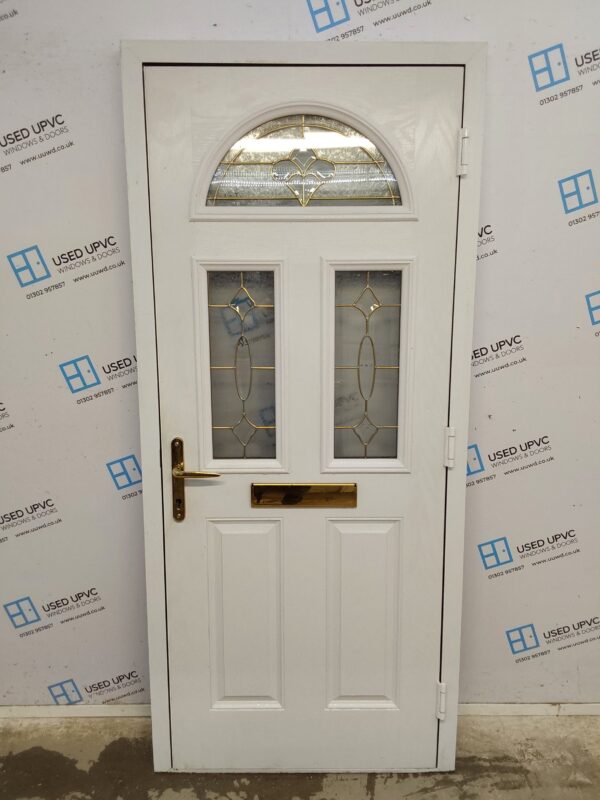 Used Black Composite Front Door 915mm x 2055mm C10D67 - Image 2