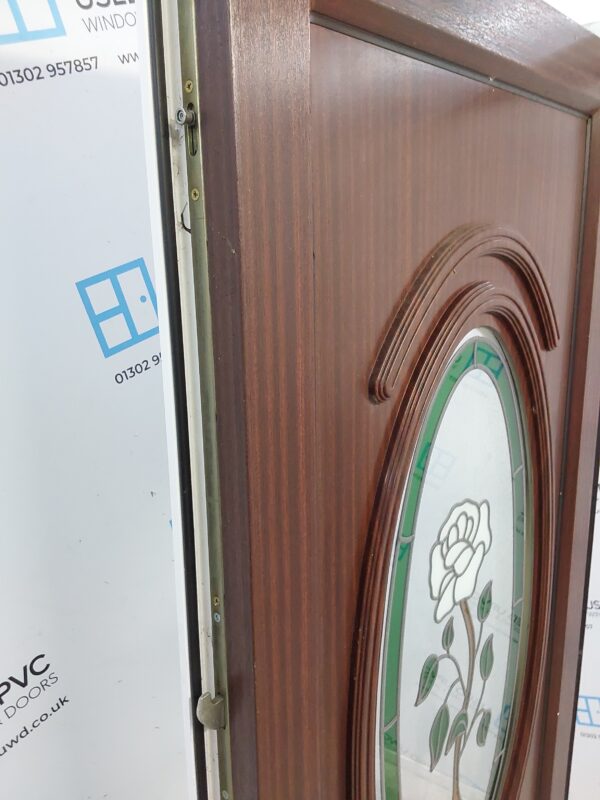 Used Woodgrain Upvc Front Door 860mm x 2075mm C10D36 - Image 7