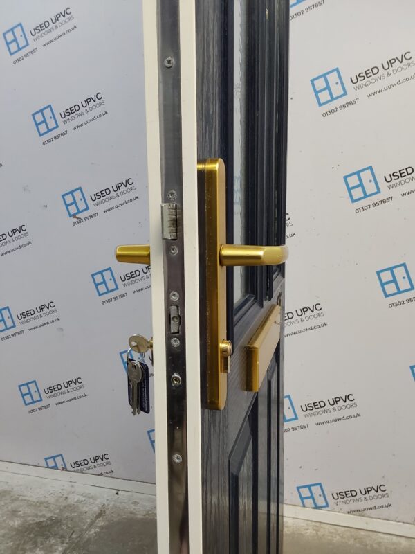 Used Dark Blue Composite Front Door 890mm x 2060mm C7D049 - Image 5