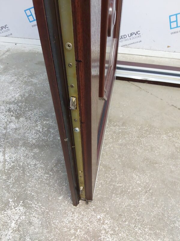 Used Woodgrain Upvc Front Door 920mm x 2060mm (Reduce To 905mm) C7D015 - Image 6