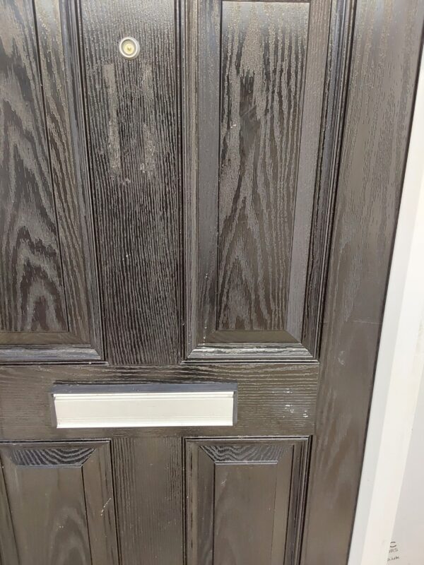 Used Black Composite Front Door 890mm x 2065mm C7D043 - Image 11