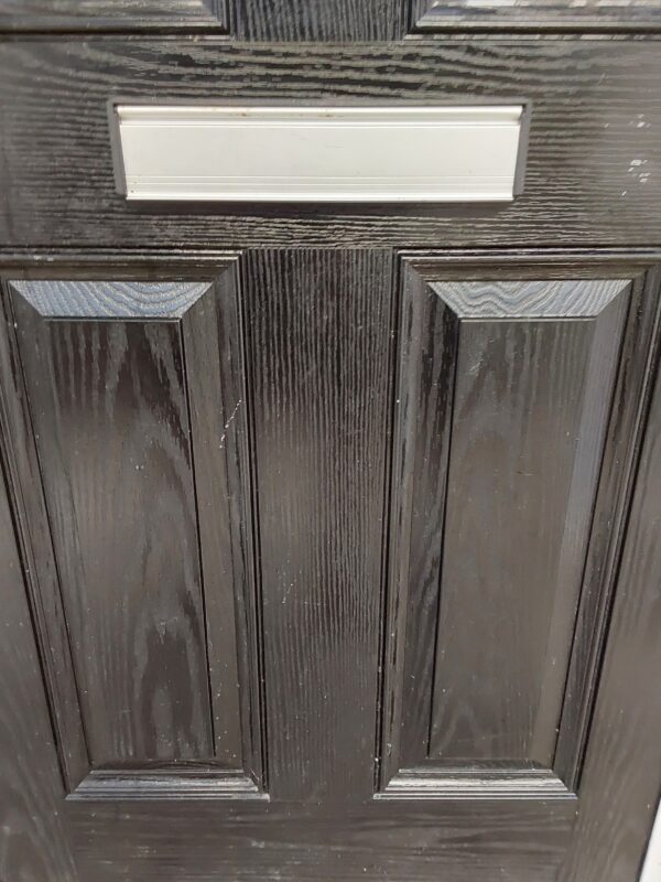 Used Black Composite Front Door 890mm x 2065mm C7D043 - Image 12