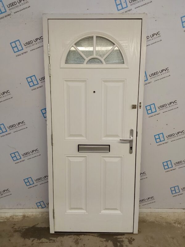 Used Black Composite Front Door 890mm x 2065mm C7D043 - Image 2