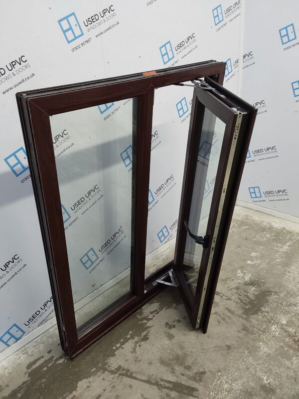 Used Rosewood Upvc Window 900mm x 1200mm C2A013 - Image 3