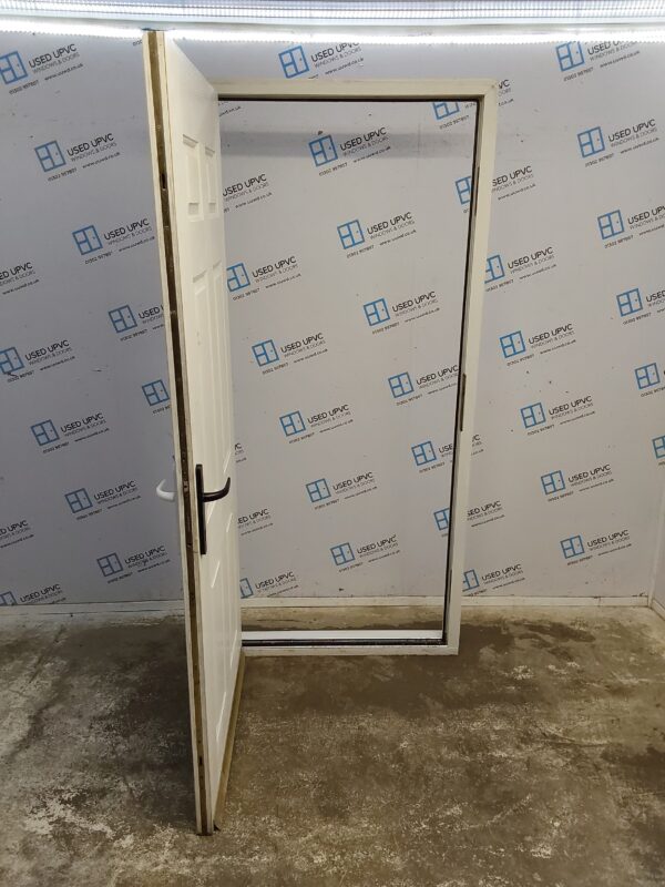 Used White Composite Back Door 970mm x 2125mm C7D053 - Image 3