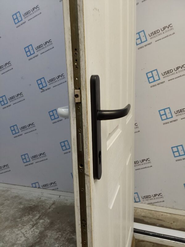 Used White Composite Back Door 970mm x 2125mm C7D053 - Image 5