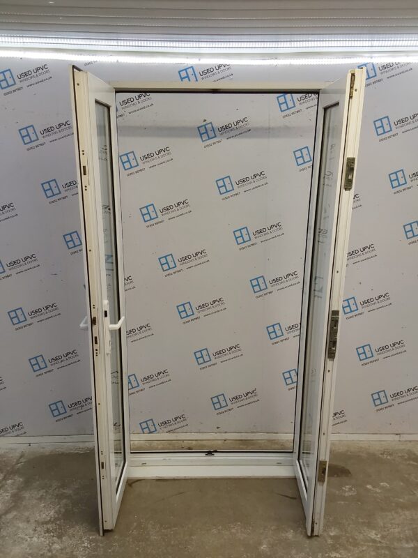 Used White Upvc French Doors 1085mm x 2125mm EA7 - Image 2