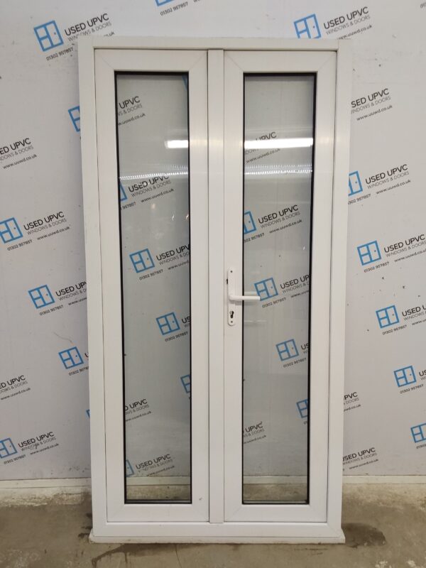 Used White Upvc French Doors 1085mm x 2125mm EA7 - Image 6