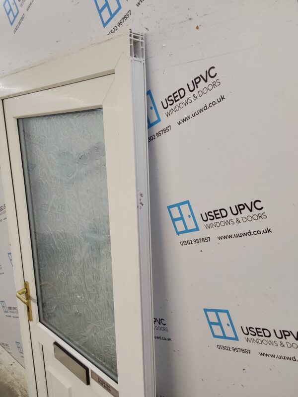 Used White Upvc Front Door 925mm x 2050mm (Reduce To 2035mm) 0822 - Image 12