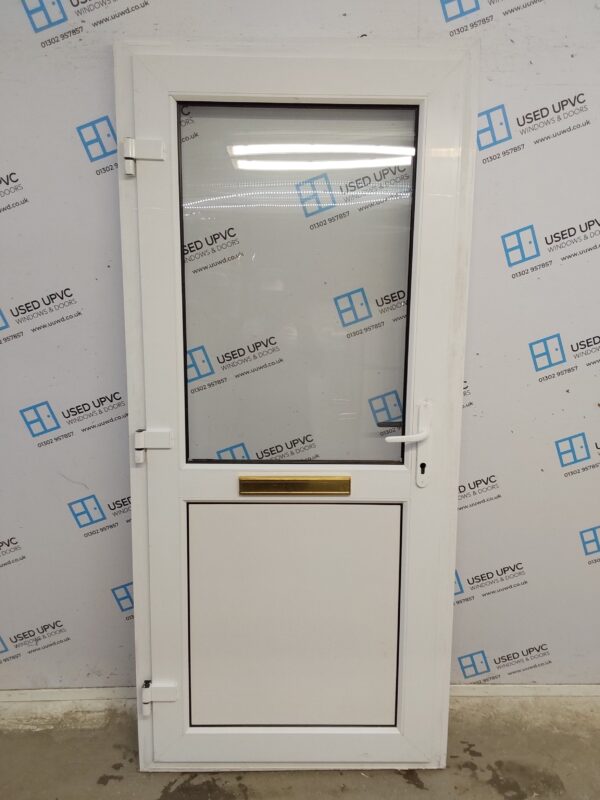 Used White Upvc Front Door 920mm x 2055mm 0770 - Image 2