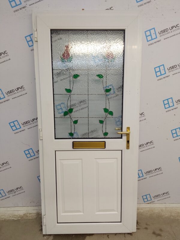 Used White Upvc Front Door 915mm x 2040mm 0449 - Image 2