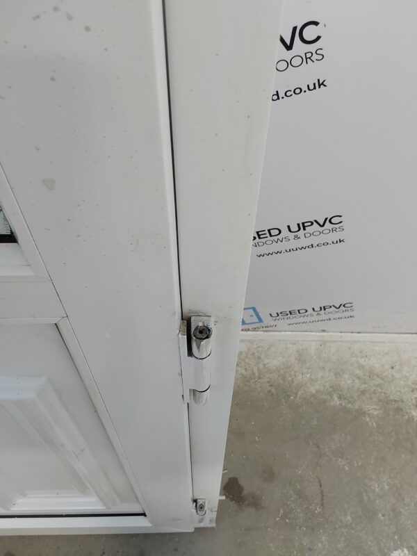 Used White Upvc Back Door And Toplight 800mm x 2400mm 0357 - Image 9