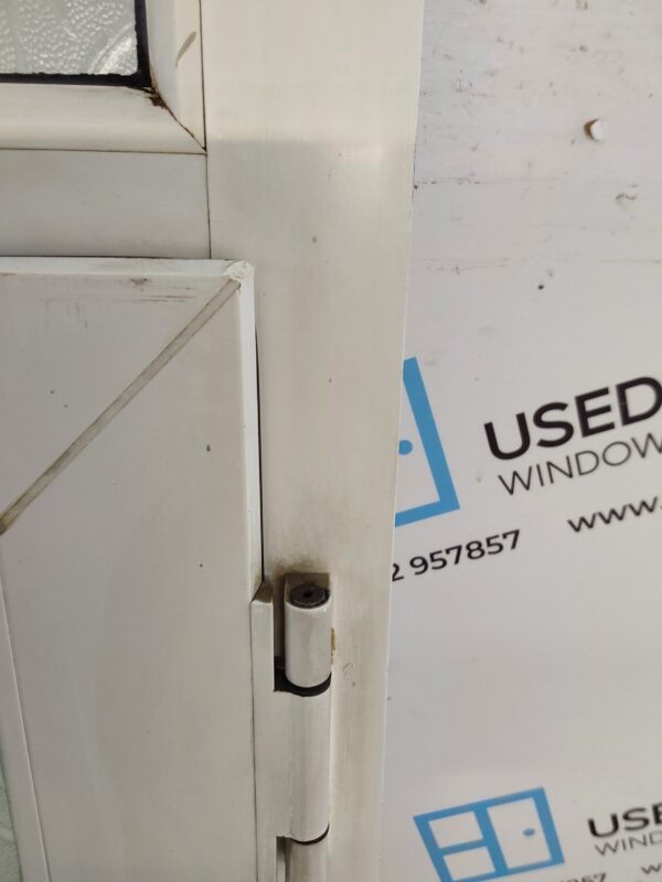 Used White Upvc Back Door And Toplight 800mm x 2400mm 0357 - Image 11