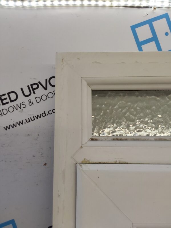 Used White Upvc Front Door And Toplight 920mm x 2250mm 0225 - Image 8