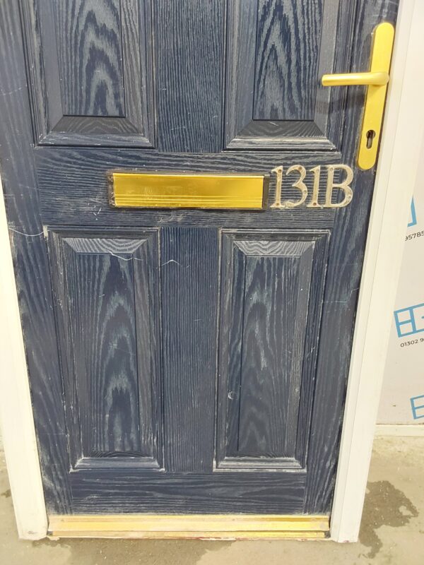 Used Dark Blue Composite Front Door 840mm x 2045mm 0219 - Image 11