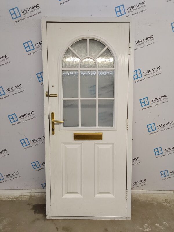 Used White Composite Front Door 920mm x 2105mm 0197 - Image 2