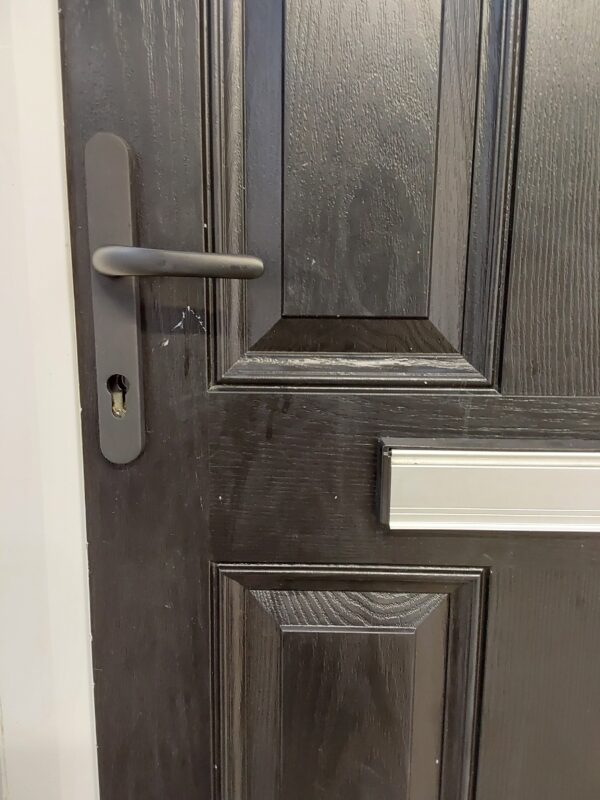 Used Black Composite Front Door 910mm x 2000mm 0178 - Image 12