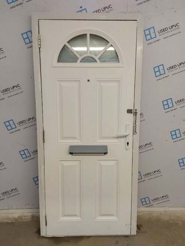 Used Black Composite Front Door 910mm x 2000mm 0178 - Image 2