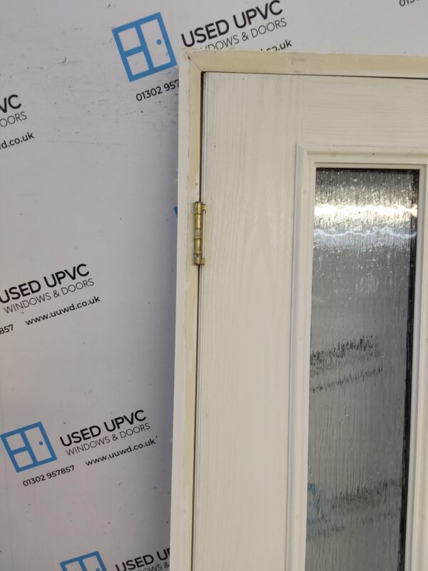 Used White Composite Back Door 995mm x 2095mm 0738 - Image 8