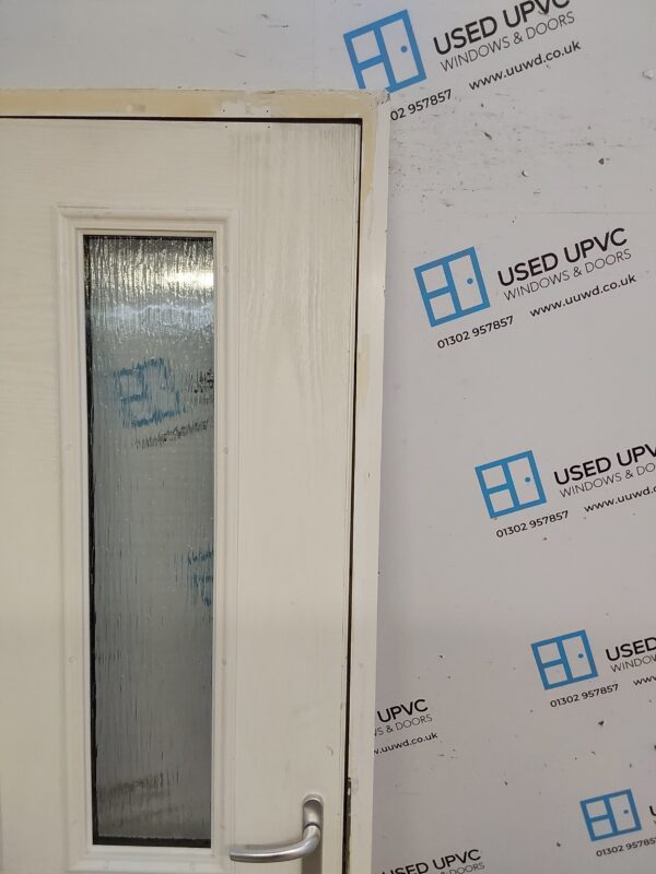 Used White Composite Back Door 995mm x 2095mm 0738 - Image 10